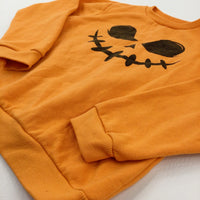 Scary Pumpkin Orange Sweatshirt - Boys/Girls 9-10 Years