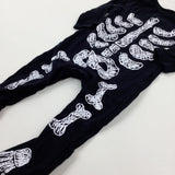 Skeleton Black Babygrow - Boys/Girls 3-6 Months