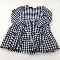 **NEW** Navy Checked Dress - Girls 10-11 Years