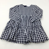 **NEW** Navy Checked Dress - Girls 10-11 Years