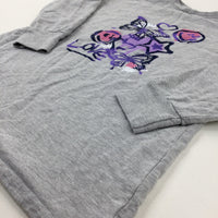 'Love' Butterflies & Stars Grey Sweatshirt - Girls 10-11 Years