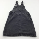 Black Denim Dungaree Dress - Girls 10-11 Years