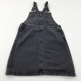 Black Denim Dungaree Dress - Girls 10-11 Years