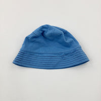 Light Blue Jersey Sun Hat - Boys Newborn