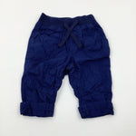 Navy Lightweight Trousers - Boys 0-3 Months