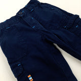 Navy Lightweight Cargo Trousers - Boys 0-3 Months