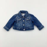 Mid Blue Denim Jacket - Girls 0-3 Months