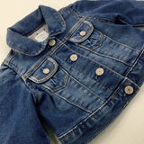 Mid Blue Denim Jacket - Girls 0-3 Months