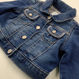 Mid Blue Denim Jacket - Girls 0-3 Months