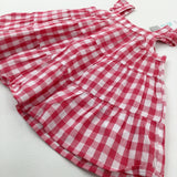 **NEW** Pink Checked Dress - Girls 0-3 Months