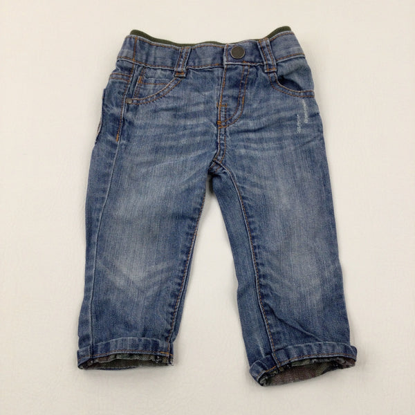 Light Blue Denim Jeans - Boys 6-9 Months