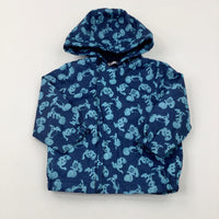 Dinosaurs Navy Fleece Lined Lightweight Jacket - Boys 9-12 Months