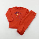 'Pooh's Favourite' Winnie The Pooh Orange Sweatshirt & Joggers Set  - Boys 9-12 Months