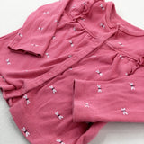 Dragonflies Pink Jersey Cardigan - Girls 9-12 Months