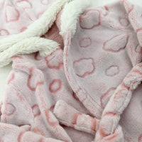 Patterned Pink Fluffy Dressing Gown - Girls 6-9 Months