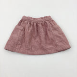 Dusky Pink Cord Skirt - Girls 6-9 Months