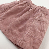 Dusky Pink Cord Skirt - Girls 6-9 Months