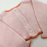 Peach Knitted Cardigan - Girls 6-9 Months