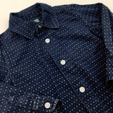 Patterned Navy Long Sleeve Shirt - Boys 18-24 Months