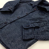 Navy Long Sleeve Shirt - Boys 12-18 Months