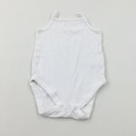 White Cotton Bodysuit - Girls 18-24 Months