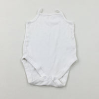 White Cotton Bodysuit - Girls 18-24 Months