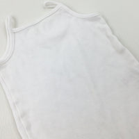 White Cotton Bodysuit - Girls 18-24 Months