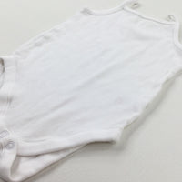 White Cotton Bodysuit - Girls 18-24 Months