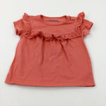 Frills Orange T-Shirt - Girls 12-18 Months