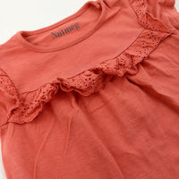 Frills Orange T-Shirt - Girls 12-18 Months