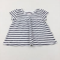 Black & White Striped T-Shirt - Girls 12-18 Months