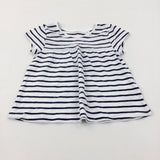 Black & White Striped T-Shirt - Girls 12-18 Months