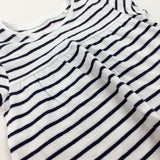 Black & White Striped T-Shirt - Girls 12-18 Months