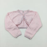 Pink Knitted Cropped Cardigan - Girls 12-18 Months