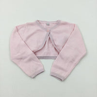 Pink Knitted Cropped Cardigan - Girls 12-18 Months