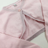 Pink Knitted Cropped Cardigan - Girls 12-18 Months