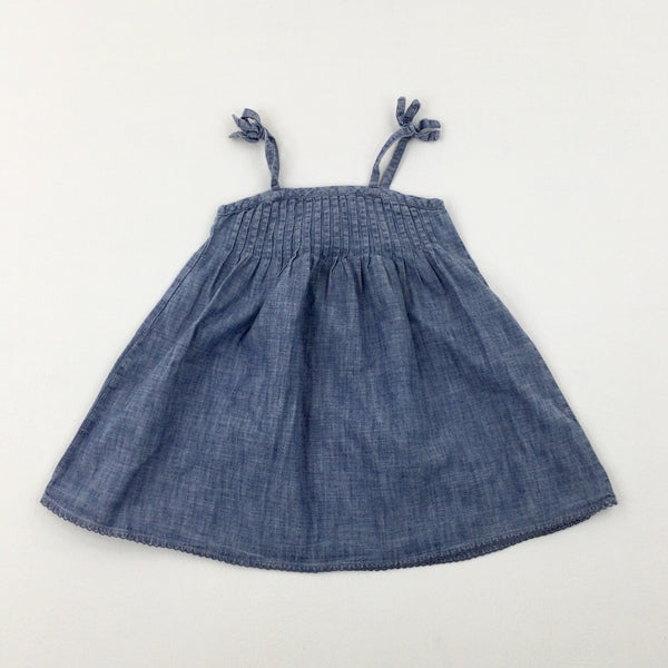 Light Blue Denim Dress - Girls 18-24 Months