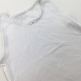 White Cotton Vest - Girls 18-24 Months