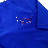 Shark & Fish Blue Beach Top - Boys 2-3 Years