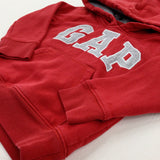 'GAP' Appliqued Red Hoodie - Boys 18-24 Months