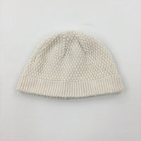 Cream Knitted Winter Hat - Boys 18-24 Months