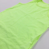 Neon Yellow Vest Top - Boys 5-6 Years