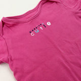 'Sleeping Cutie' Pink Bodysuit - Girls 18-24 Months