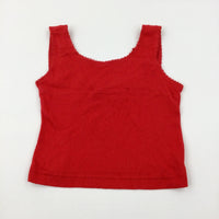 Red Vest Top - Girls 18-24 Months