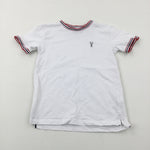 Stag Motif White T-Shirt - Boys 5-6 Years