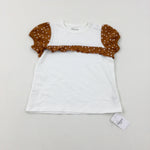 **NEW** Spotty Cream & Tan T-Shirt - Girls 18-24 Months