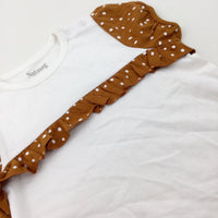 **NEW** Spotty Cream & Tan T-Shirt - Girls 18-24 Months