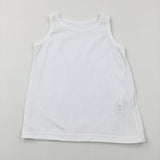 White Cotton Vest - Boys 6-7 Years