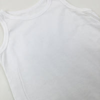 White Cotton Vest - Boys 6-7 Years