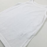 White Cotton Vest - Boys 6-7 Years